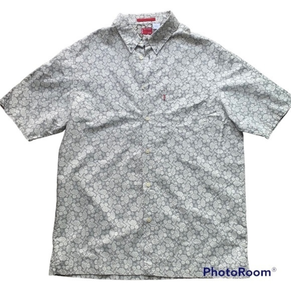 Men's Levi's Paisley Patterned Casual Button Down Collared Shirt